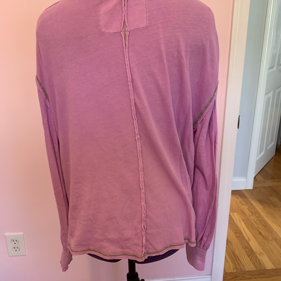 We The Free Long Sleeve Visible Contrast Sewn Trim - Picture 3 of 3